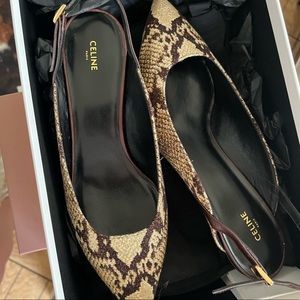 BNIB Celine Slingback Pump Heel 41